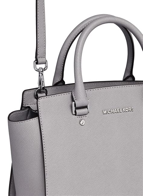 michael kors medium selma grey uk|Michael Kors selma medium crossbody.